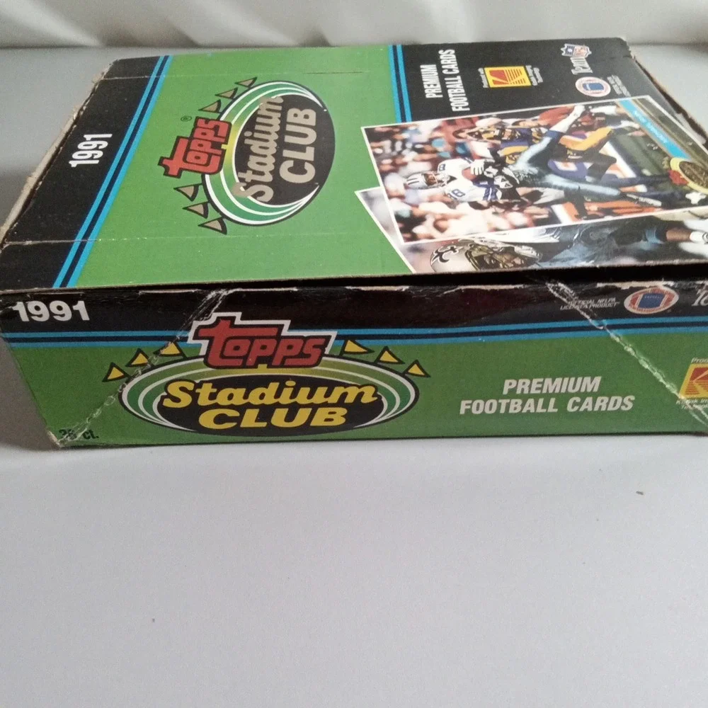 1991 Topps Stadium Club Football Series 1 Box 36 Unopened Packs NFL Cards